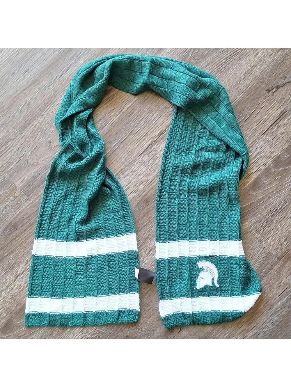 Michigan State University Green And White Scarf